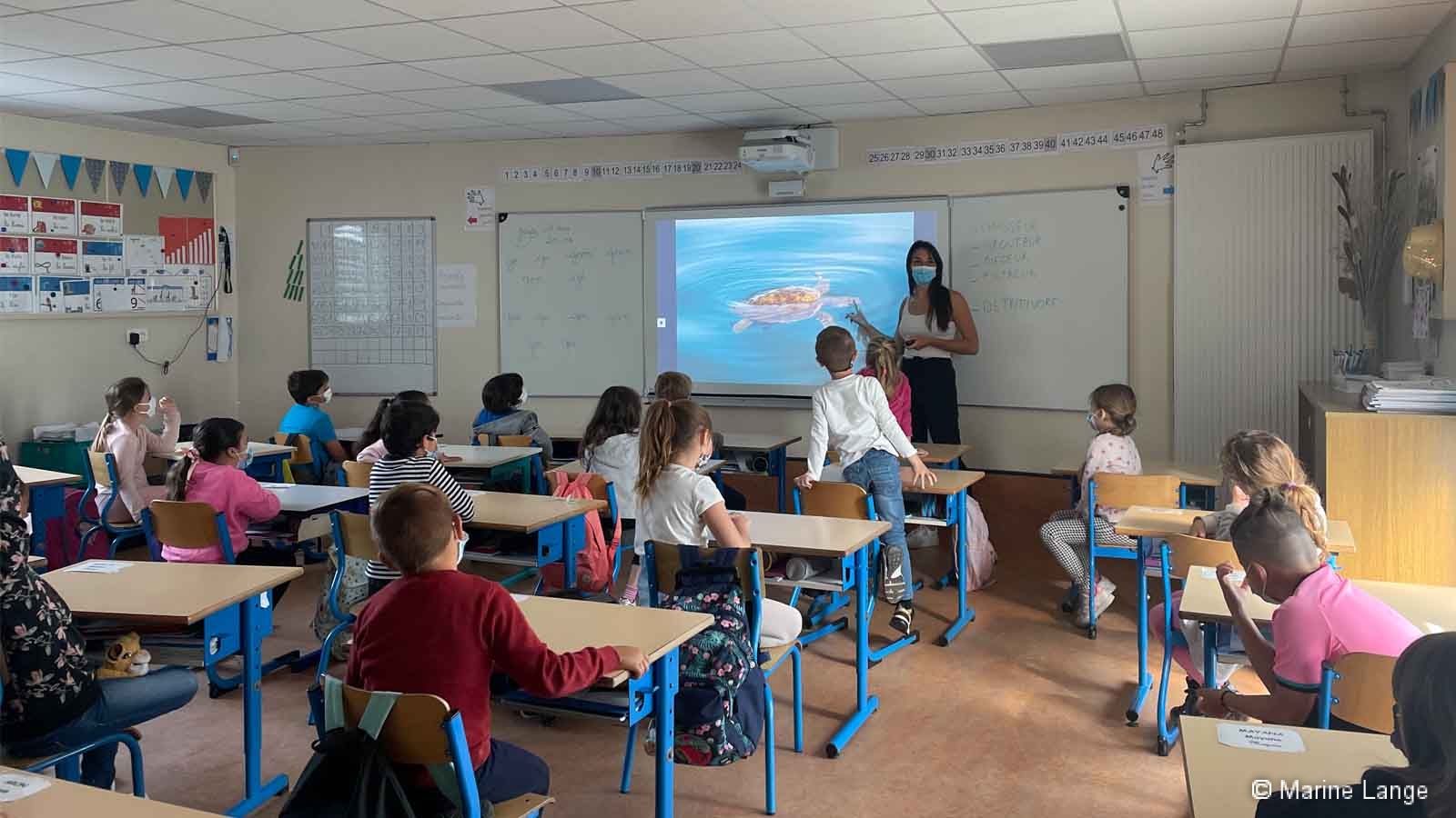 Animation scolaire en classe
